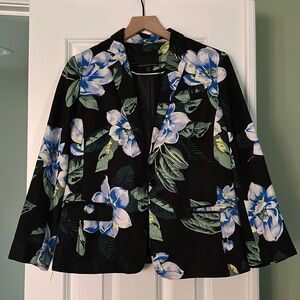 Banana Republic - Chelsea Black Floral Blazer (10)